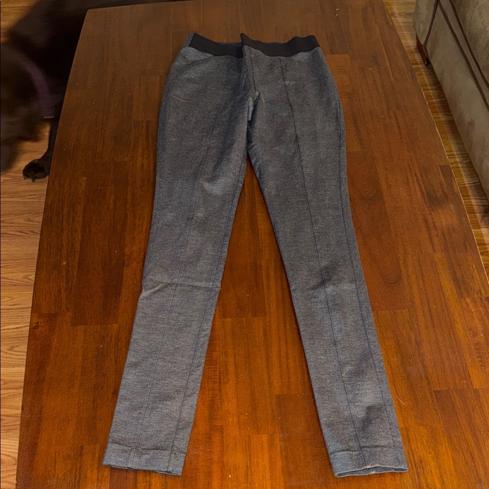 Kit and Ace Ladies Heathered Gray High Waist Stretch Tapered Pants Size 6